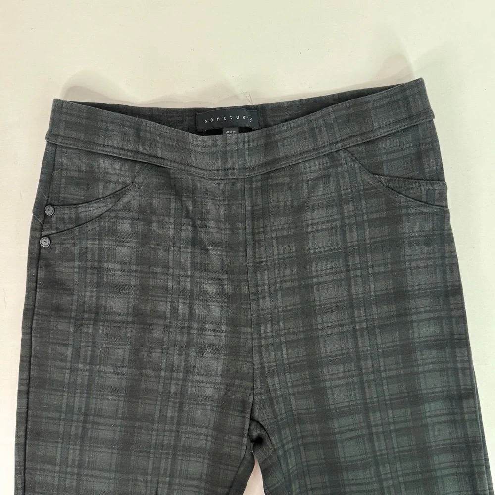 ANTHRO x SANCTUARY 25” waist Grey and Black Plaid Grease Legging pant Size Small - Picture 13 of 14
